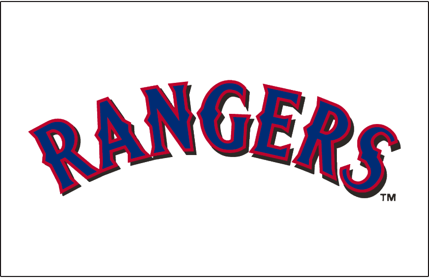Texas Rangers 2001-2008 Jersey Logo fabric transfer